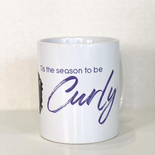Tis' the Season To Be Curly Holiday Coffee Mug