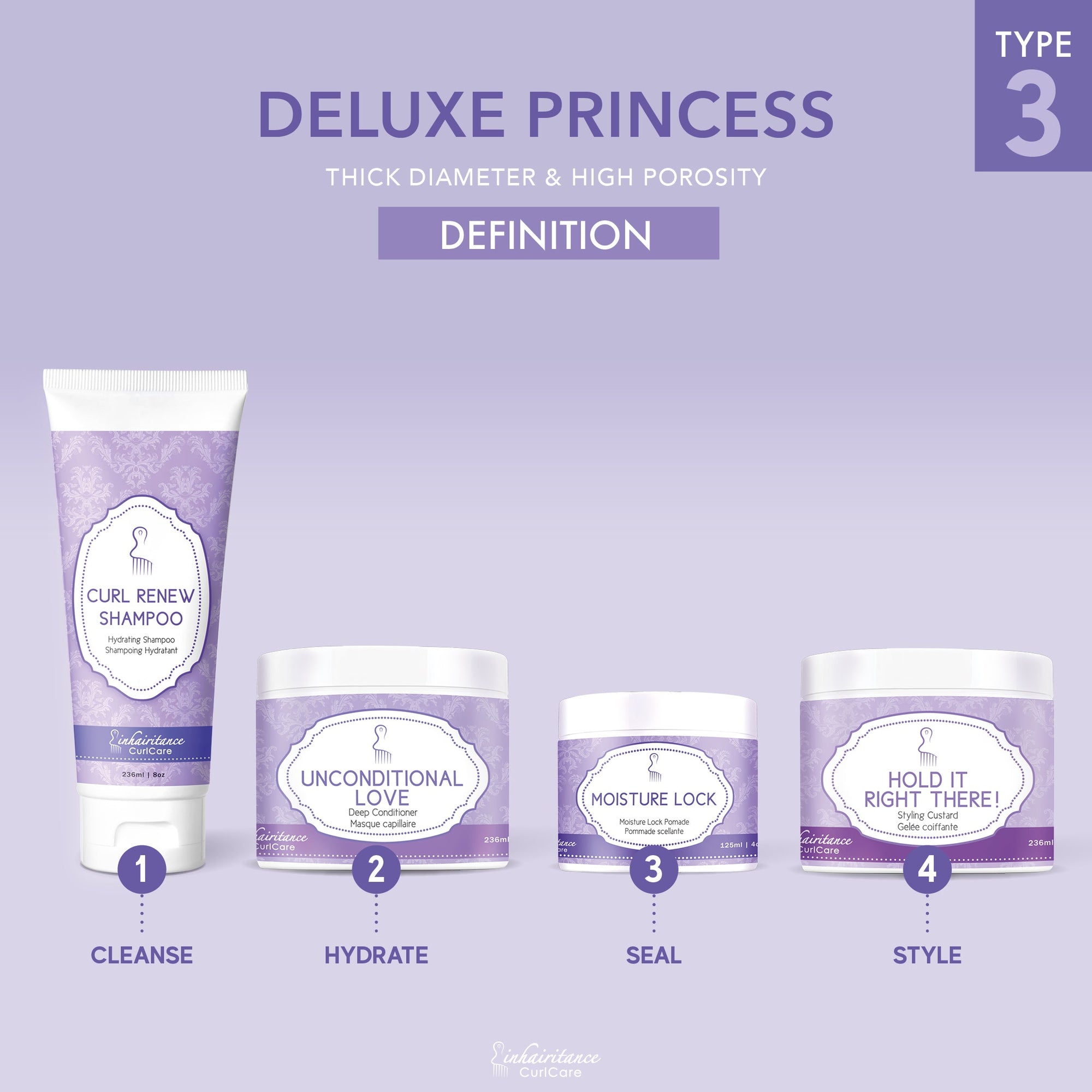Curl ID Kit - Deluxe Princess Type 3 - Inhairitance Curl Spa