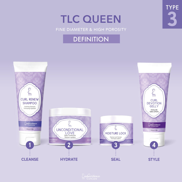 Curl ID Kit - TLC Queen Type 3 - Inhairitance Curl Spa
