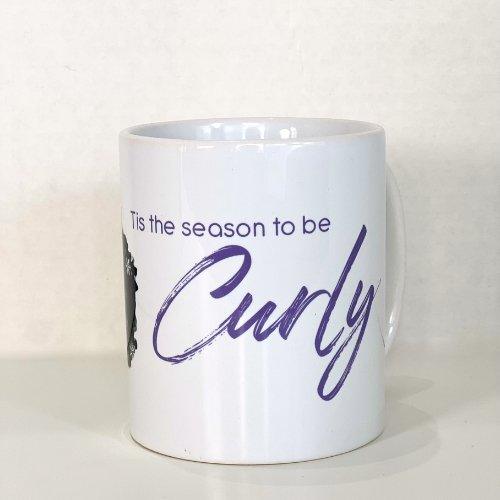 Tis' the Season To Be Curly Holiday Coffee Mug - Inhairitance Curl Spa