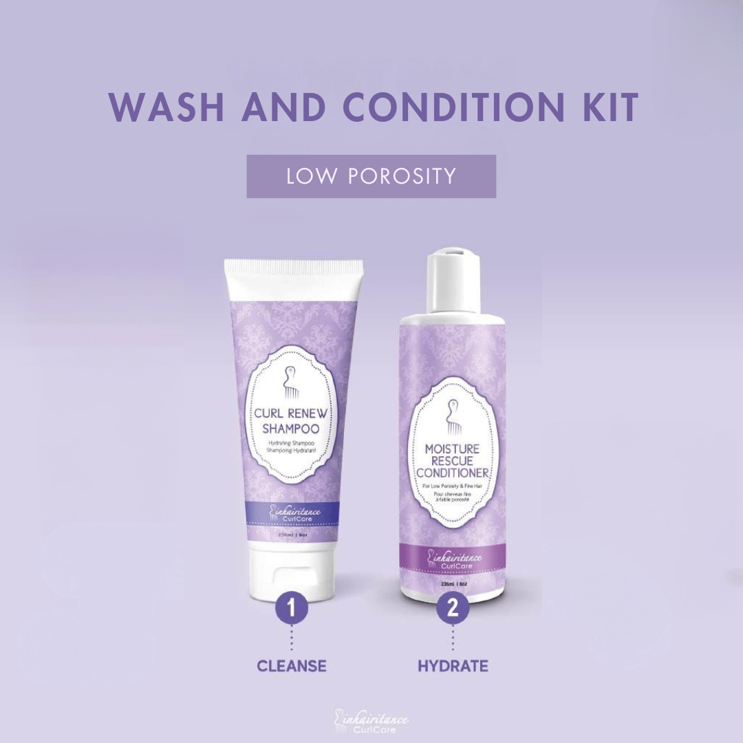 Wash and Condition Kit - Low Porosity - Inhairitance Curl Spa